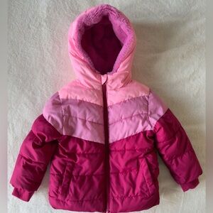 Swiss Tech Girls Fleece Lined Puffer Jacket Size 3T